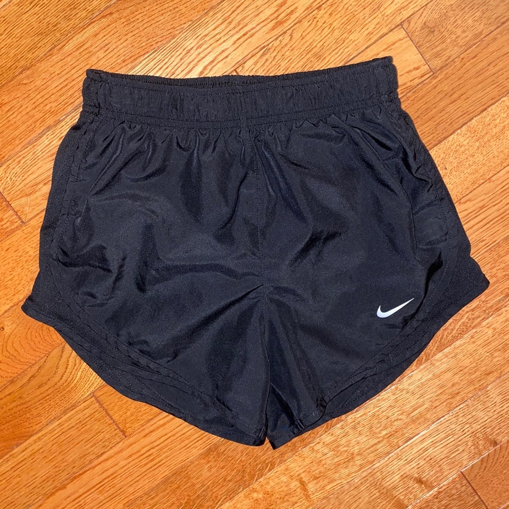 Black Nike running shorts